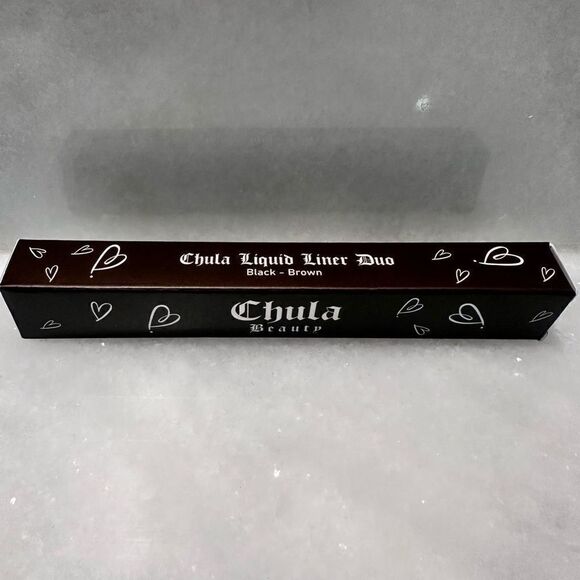 NWT Chula Beauty Black Brown Liquid Liner Duo Eyeliner 0.8g x2 - Picture 1 of 2